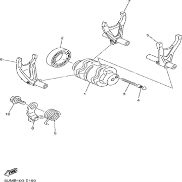 Fork shift 3, 5NL-18503-00 , Yamaha